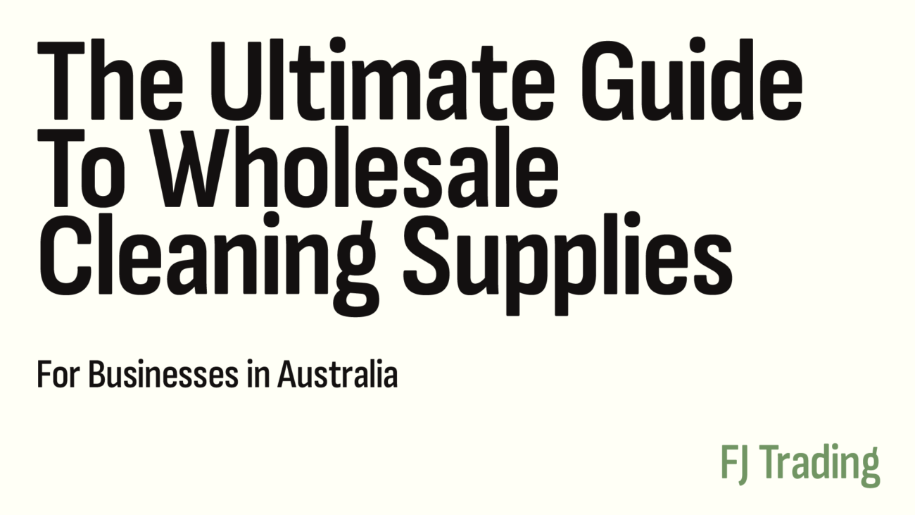 cleaning supplies - fj trading