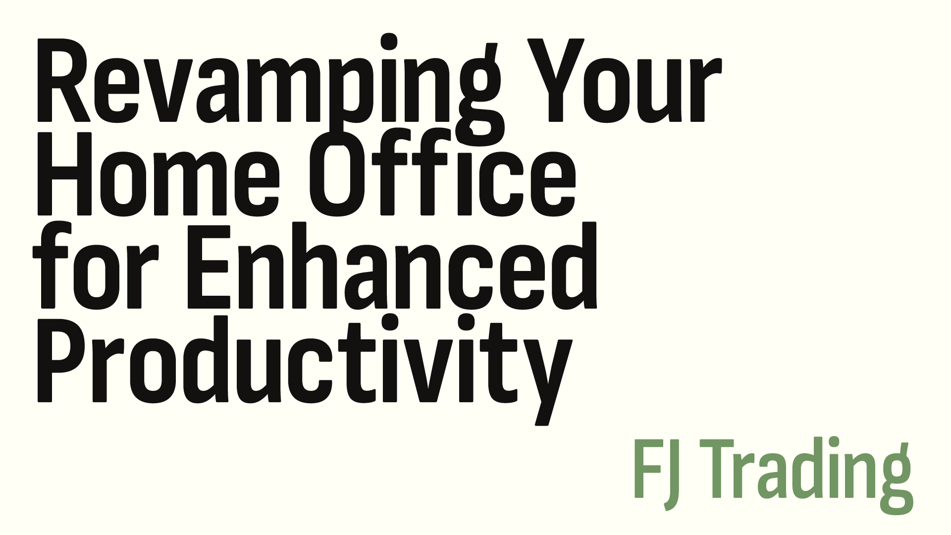 revamping home office